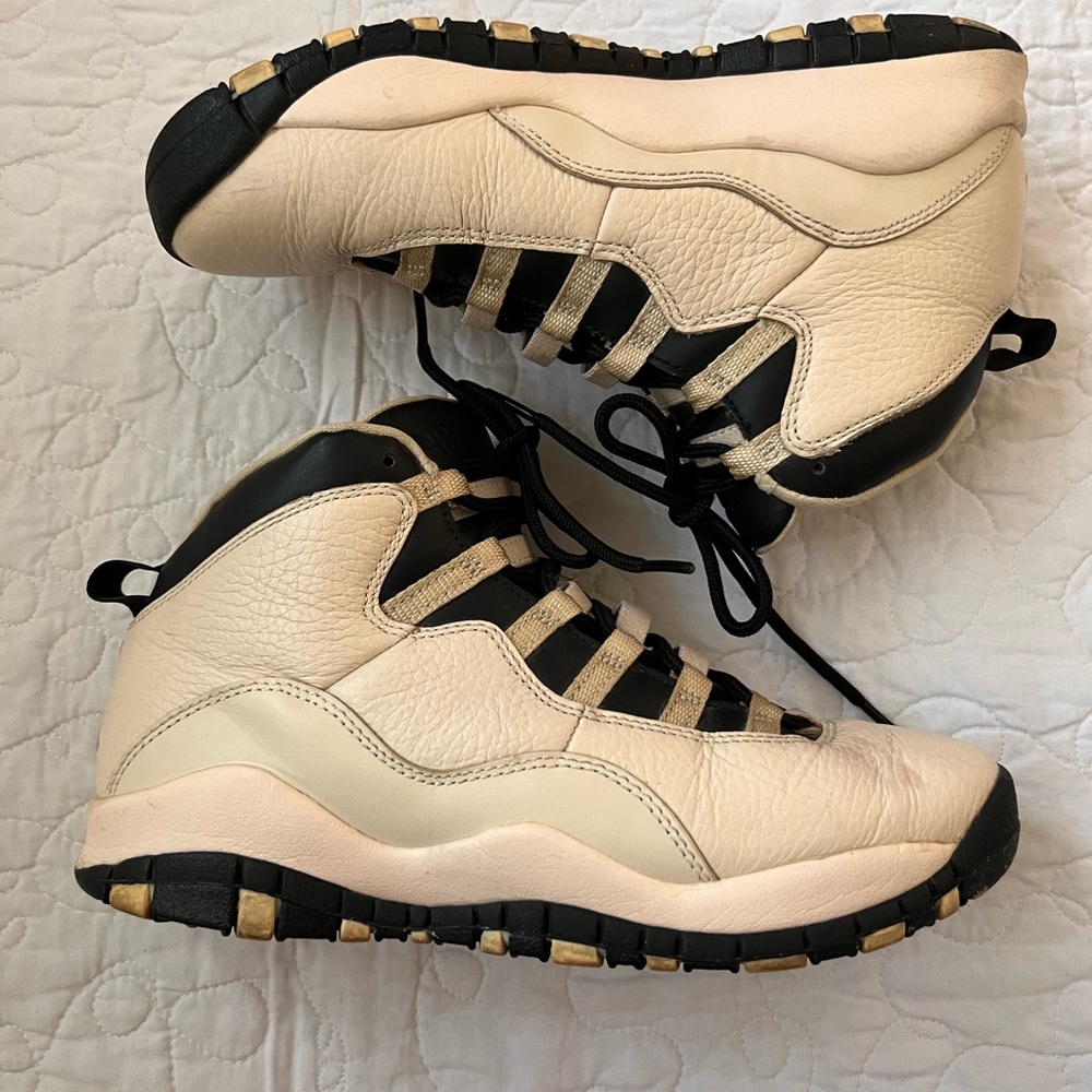 Nike Air Jordan 10 Retro Premium GG Heiress Black and Cream Sneakers